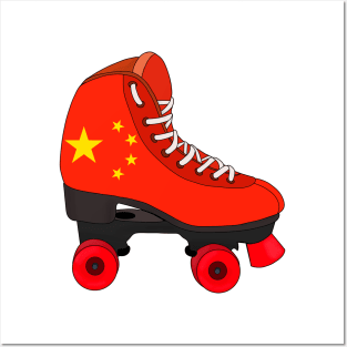 Roller Skating China Posters and Art